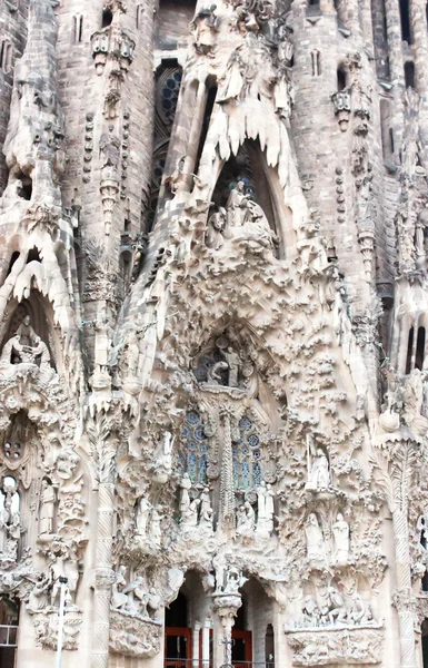 Details der Kathedrale sagrada familia in barcelona — Stockfoto