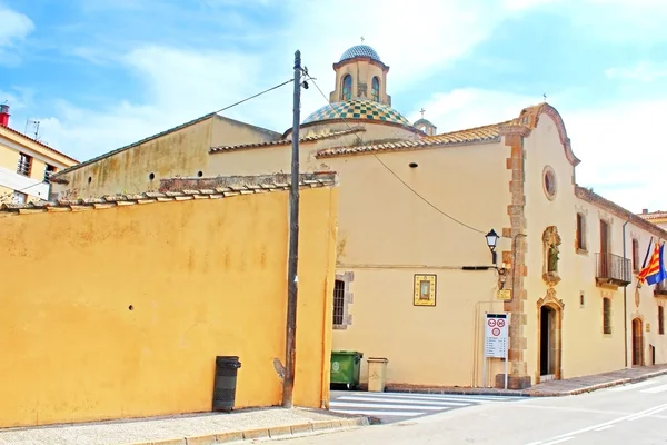 Kapellet i saint michael, tossa de mar, Spanien — Stockfoto