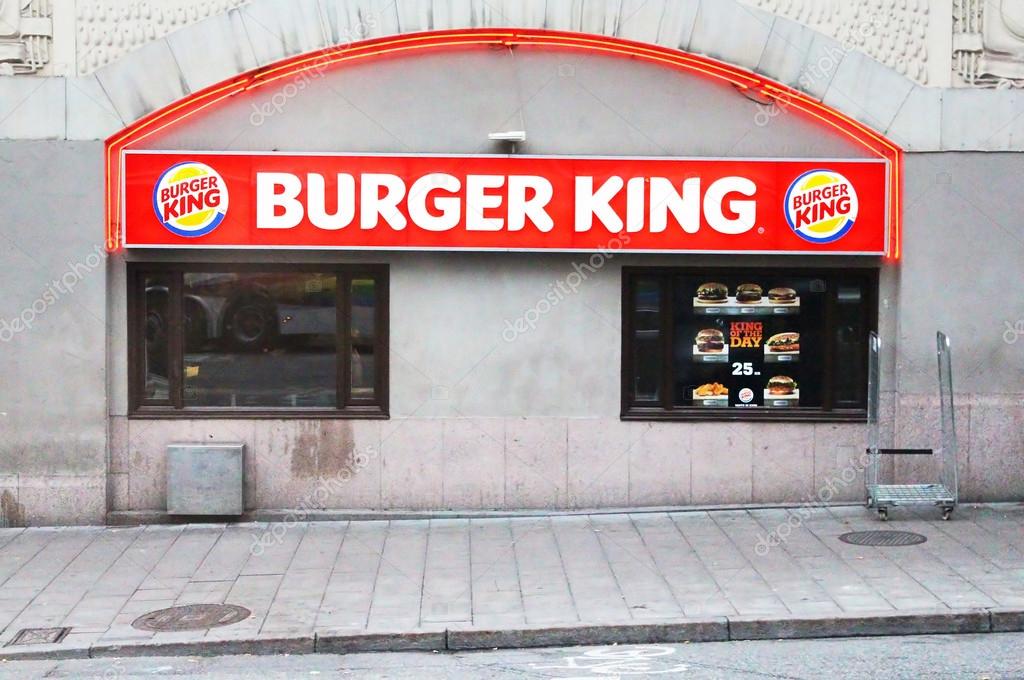 Burger King Restaurant in Stockholm, Sweden. Burger King claims to serve more than 11 million guests per day in 91 countries and territories around the world
