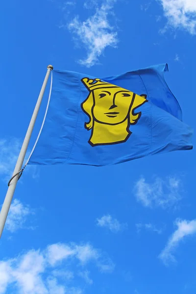 Bandera de Stockholms en Estocolmo, Suecia — Foto de Stock