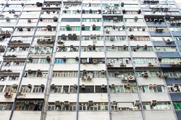 Apartamentos antigos em Hong Kong — Fotografia de Stock