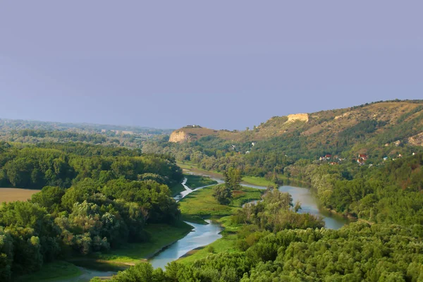 Luftaufnahme Des Flusses Morava Der Nähe Der Burg Devin Bratislava — Stockfoto