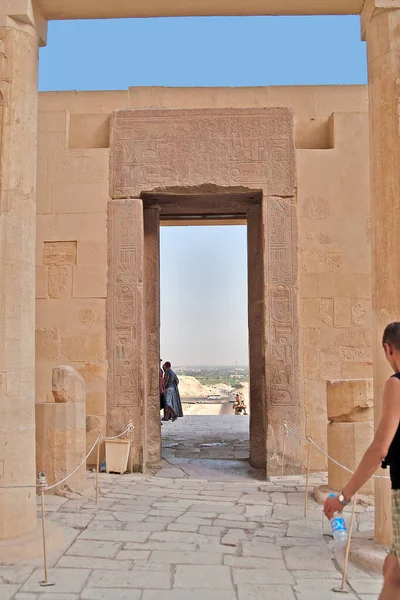 Luxor Egypt October 2021 Entrance Palace Hatshepsut — 图库照片