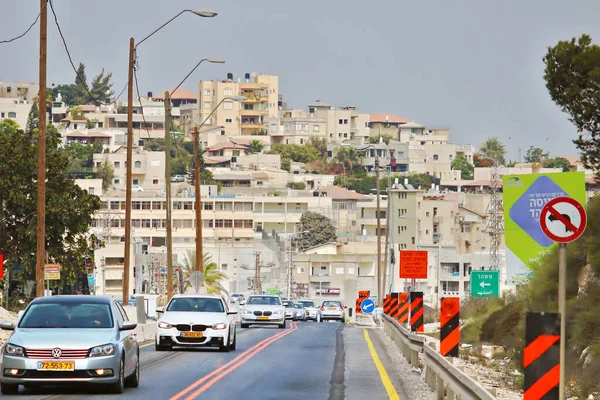 Kfar Kana Srail Eylül 2017 Şehir Ulaşım Trafiği — Stok fotoğraf