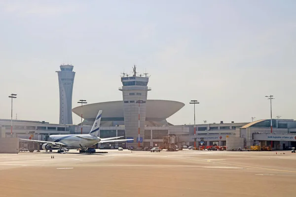 Tel Aviv Israël September 2019 Ben Gurion Internationale Luchthaven Verkeerstoren — Stockfoto