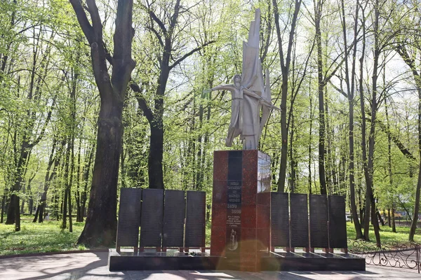 乌克兰文尼西亚 2022年5月1日 阿富汗战争中阵亡士兵纪念碑 — 图库照片