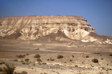 İsrail 'de çöl. Güzel manzara