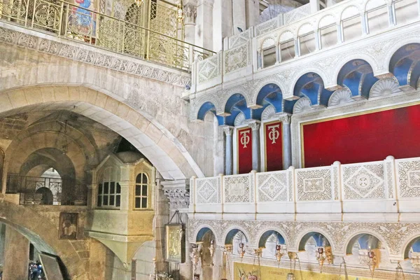 Jerusalem Israel September 2017 Interior Church Holy Sepulchre According Traditions — Foto Stock