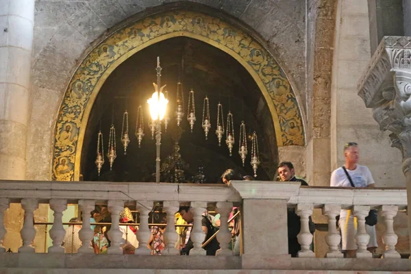 Jerusalem Israel September 2017 Interior Church Holy Sepulchre According Traditions — Foto Stock