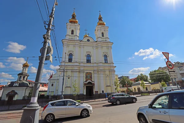 Vinnytsia Ukraine August 2022 Transfiguration Cathedral Saviour Transfiguration Cathedral Eastern — Fotografia de Stock