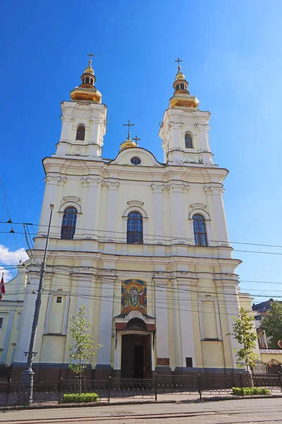 Transfiguration Cathedral Saviour Transfiguration Cathedral Eastern Orthodox Church Vinnytsia Ukraine — Fotografia de Stock