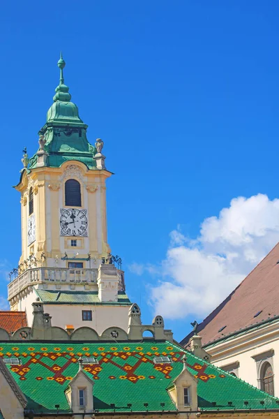 Rathaus Von Bratislava Auf Dem Hauptplatz Hlavne Namestie Bratislava Slowakei — Stockfoto