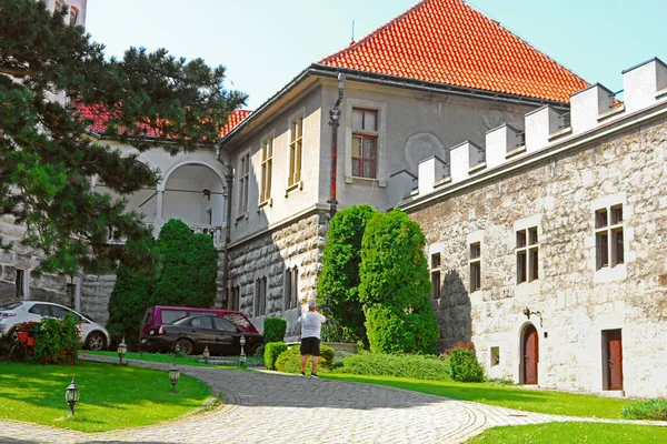 Smolenice Slovacchia Agosto 2019 Cortile Del Castello Smolenice Costruito Nel — Foto Stock