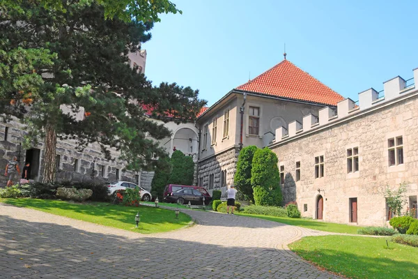 Smolenice Eslováquia Agosto 2019 Pátio Castelo Smolenice Foi Construído Século — Fotografia de Stock