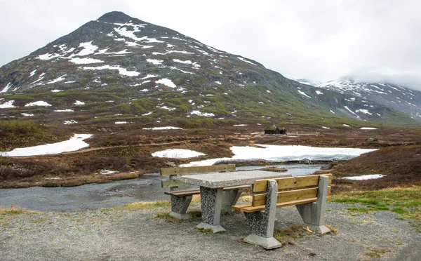 Vuoristomaisema Geirangerissa, Norja — kuvapankkivalokuva