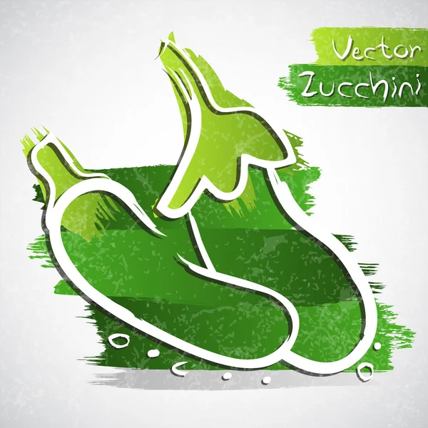 Zucchine — Vettoriale Stock
