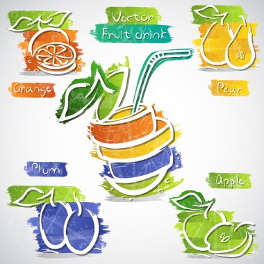 meyve içki simgeler