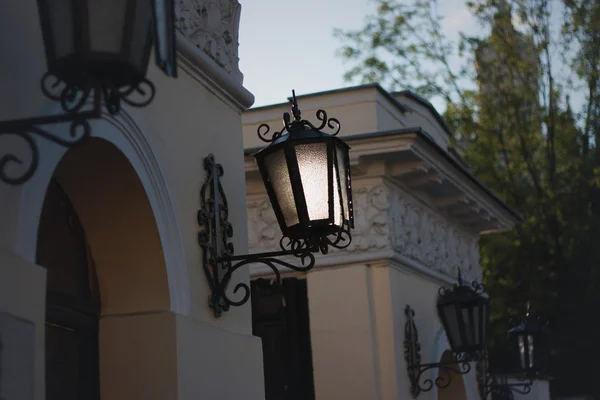 Lantern at dusk — Stock Photo, Image