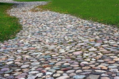 Rocky, yol, sende, doğal, gri, kahverengi, yeşil, çim