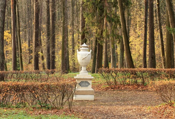 Decorative vase in park Royalty Free Stock Images