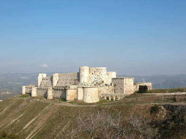 Medieval Crusaders fortress — Stockfoto