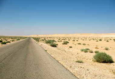 Çölde yol