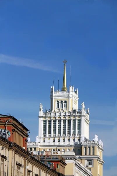 Bau des Hotels "beijing" in Moskau — Stockfoto