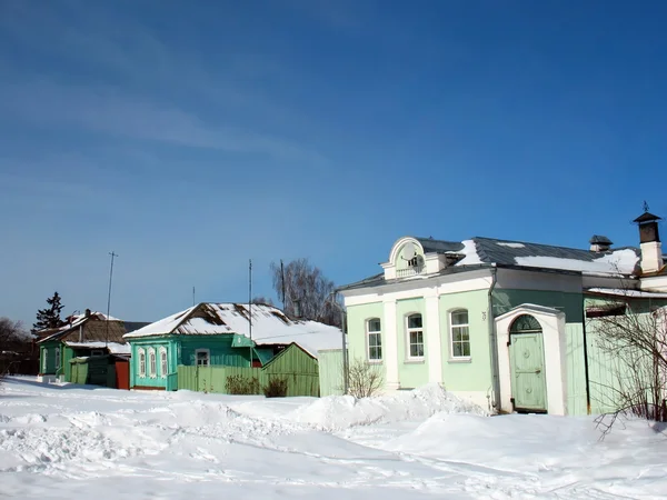 Paysage hivernal rural — Photo