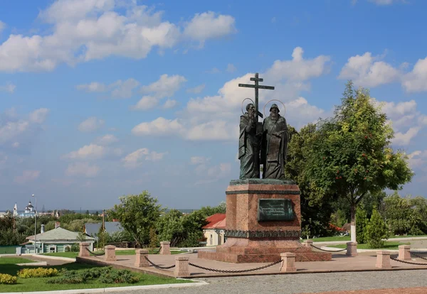 Monumento de bronce a Cirilo y Metodio — Foto de Stock