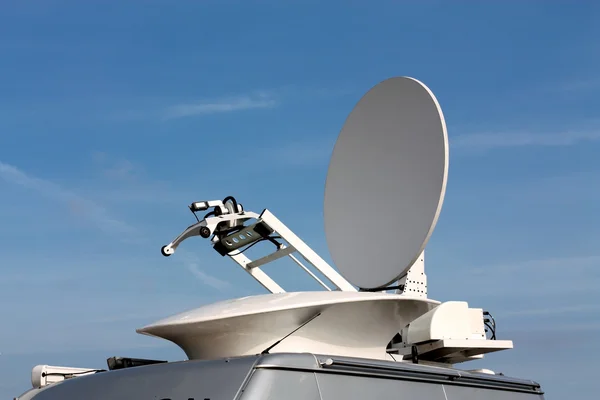 Parabolic antenna satellite communications — Stock Photo, Image