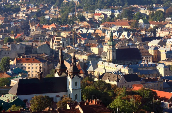 City of Lvov, top view — Stock Photo, Image