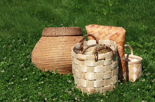Prodotti in corteccia di betulla — Foto Stock