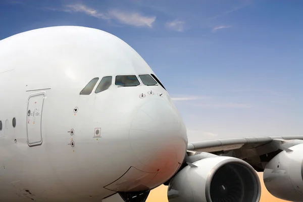 Cockpit of the jet A-380 — Stock Photo, Image