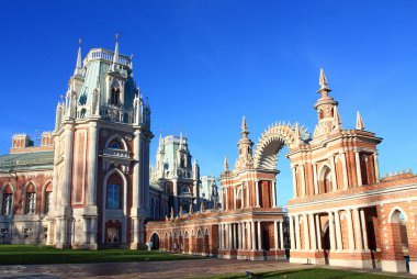 Grand palace ve arch Galeri-çit içinde tsaritsyno est
