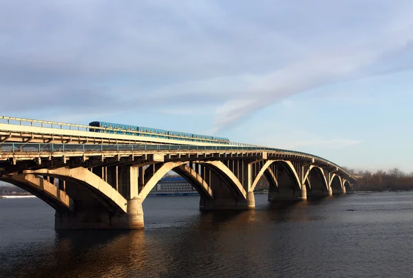 Bridge across Dnepr river in Kiev Stock Photo