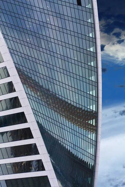 Buildings wall  of the steel color — Stock Photo, Image