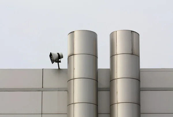 Tubos de ventilación en la pared exterior — Foto de Stock