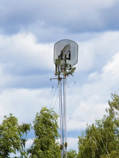 Antenna on the mast — Stock Photo, Image