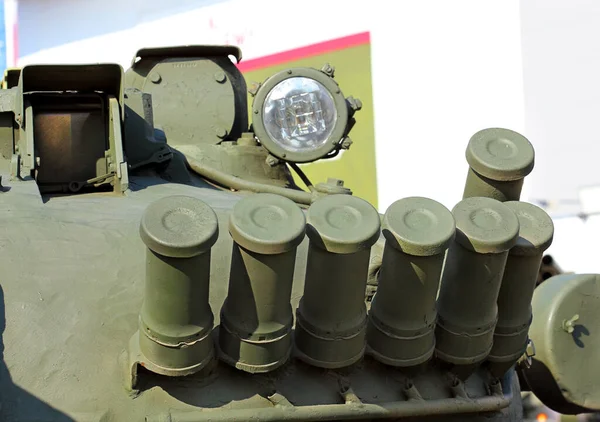81Mm Smoke Grenades Instruments Observation Rotating Turret Tank — Stock Photo, Image