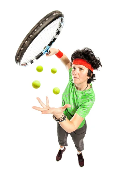 Giocatore di tennis mago — Foto Stock