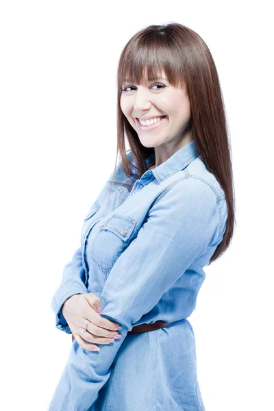 Positive casual business woman — Stock Photo, Image