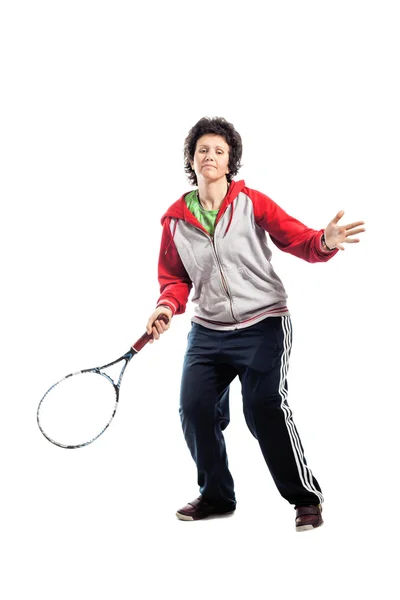 Casual tennisspelare. — Stockfoto