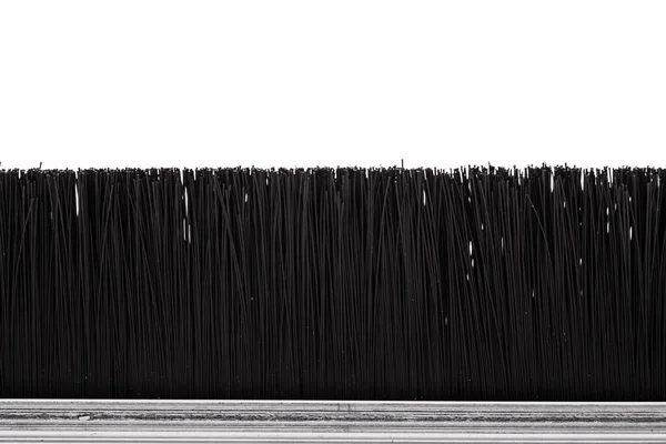 Door Insulation Brush Seal Close Shot White Background — стоковое фото