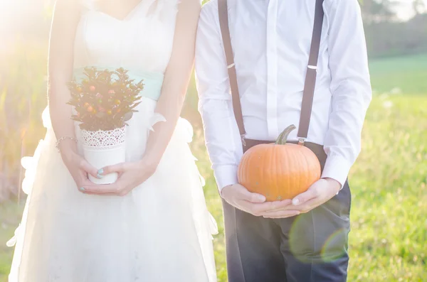 Novia y novio —  Fotos de Stock