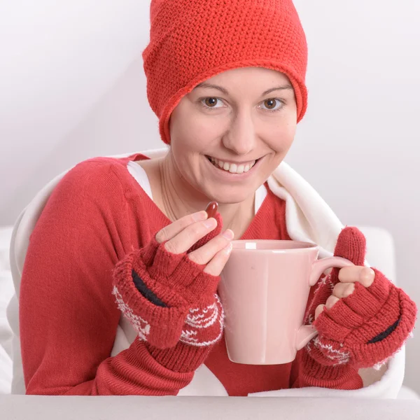 Zieke vrouw — Stockfoto