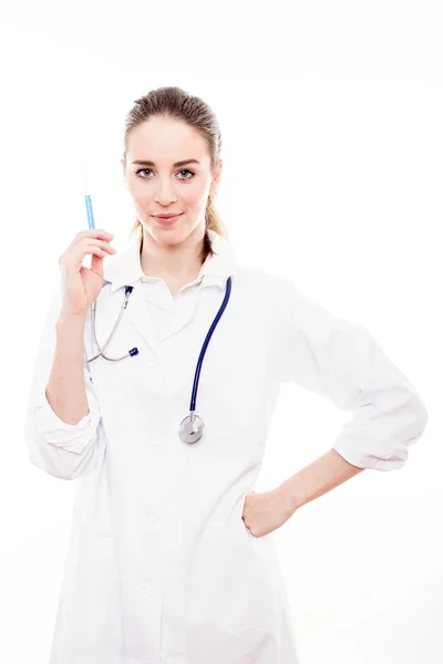 Sorridente medico femminile — Foto Stock