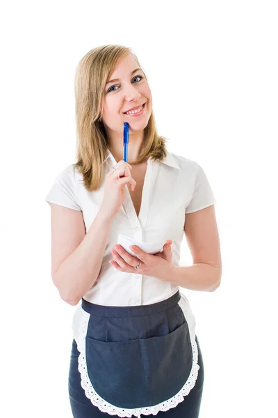 Young waitress — Stock Photo, Image