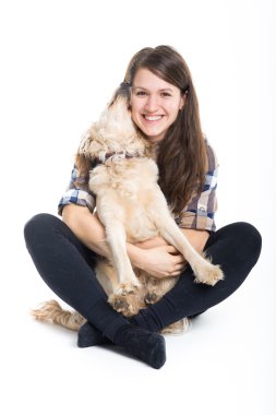 Köpeğimi seviyorum.