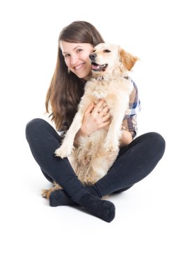 Köpeğimi seviyorum.