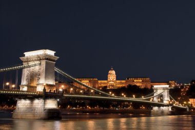 Budapest by night clipart